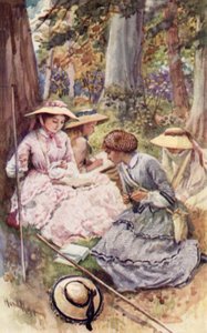 The Pilgrims on the Delectable Mountain by Harold Copping